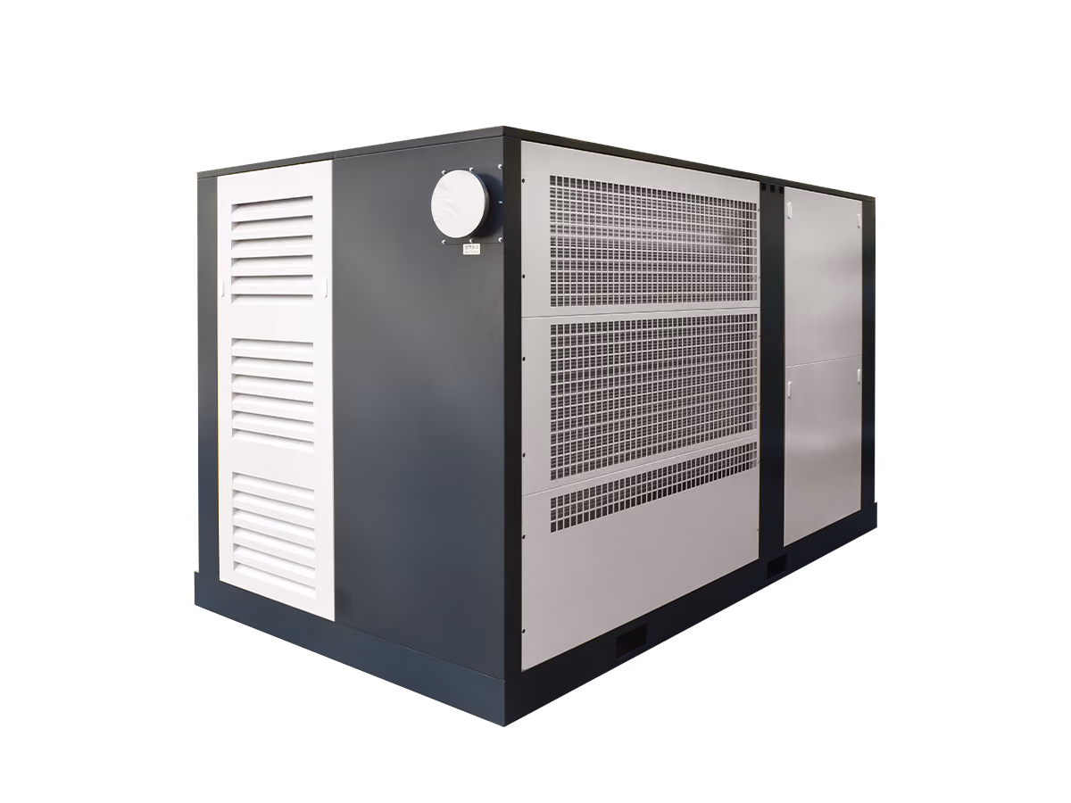 RUEGO JYS300HL low-pressure large-flow screw air compressor rear side view