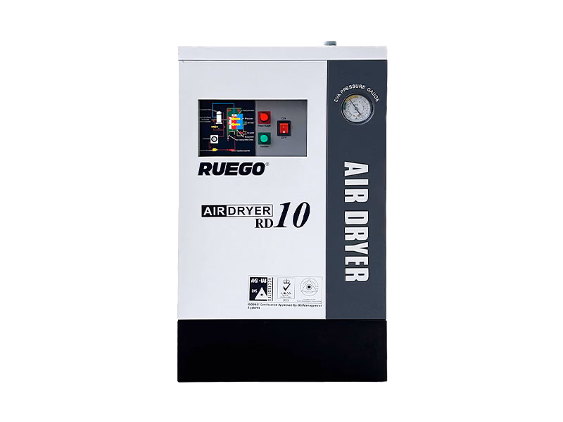 RUEGO RD10A refrigerated air dryer front view